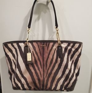 Coach Zebra Print Purse